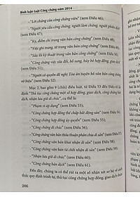Bình Luận Luật Công Chứng Năm 2014 