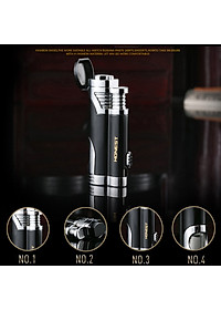 Vỏ Hột Quẹt Bật Lửa Honest Khò 2 Tia cực mạnh BCZ359 Dùng Gas Cao Cấp