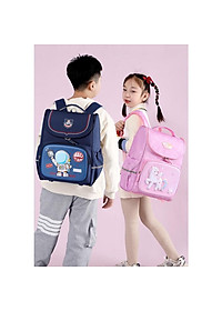 Balo học sinh tiểu học chống gù lưng cho bé trai bé gái đi học cấp 1 vải cao cấp chống nước BF2370