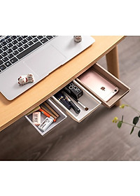 Hộc Ngăn Kéo Bàn Mini Có Keo Dán Để Văn Phòng Phẩm, Lưu Trữ Đồ Tiện Ích - Hàng Chính Hãng 
