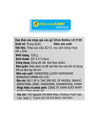 Dao thái inox Delites LK-2105 - Hàng Chính Hãng