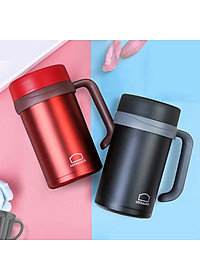 Bình Giữ Nhiệt Lock&Lock New Basic Table màu đen LHC4026B 500ml - Hàng chính hãng, nắp bình 3 lớp tiện lợi - JoyMall
