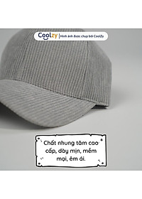 Mũ lưỡi trai trơn ️ Nón kết chất nhung tăm Hàn Quốc cao cấp form unisex nam nữ N28
