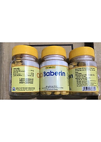 Ci baberin  Vinaphar (Berberin )- ( Chai 100 viên Nén Bao Đường )- hỗ trợ trong nhiễm trùng đường ruột