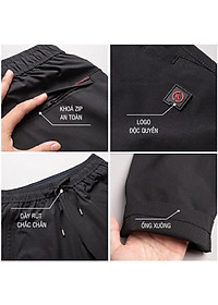 Quần Gió Nam Dài Thể Thao FASVIN DC21487.HN Dáng Baggy Thoải Mái Vải Gió Chun Cao Cấp Hàng Nhà Máy