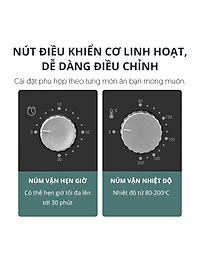 Nồi Chiên Không Dầu Mishio MK320 Dung Tích 2.2 - Hàng chính hãng