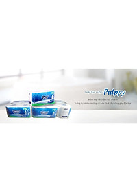 Lốc 10 cuộn Giấy vệ sinh Pulppy cao cấp siêu mềm mịn