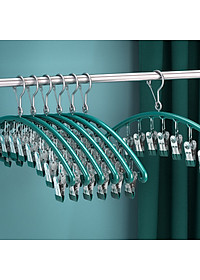 Móc Treo Đồ Lót Khăn Tất 10 Kẹp Inox, Móc Kẹp Phơi Quần Ao Đa Năng Tiết Kiệm Diện Tích, Chất Liệu Không Gỉ - HÀNG CHÍNH HÃNG MINIIN