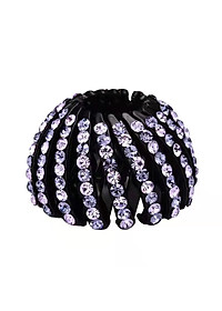 Kẹp búi tóc Hàn Quốc đính đá cao cấp sang trọng - cặp tóc tổ chim đính đá sang trọng ( giao màu ngẫu nhiên như hình )