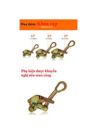 Pa Lăng Lắc Cáp (Loại 1 Tấn) - Thiết Bị  Dùng Để Kích Tăng Dây Điện, Cáp Quang Và Viễn Thông - Hàng Chính Hãng
