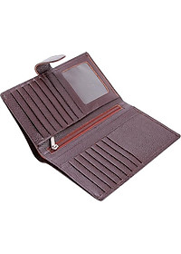 Ví Nam Dáng Đứng Huy Hoàng HT2146 (12.5 x 10 cm) - Nâu