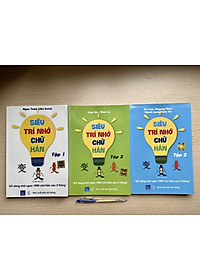 Combo 4 sách: Bộ 3 tập Siêu Trí Nhớ Chữ Hán + 5099 Từ Vựng HSK1 – HSK6 Từ Điển Tam Ngữ Anh – Trung – Việt 