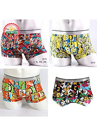  combo 4 Quần sịp quần lót nam sịp doremon hoạt hình thun lạnh siêu nhẹ