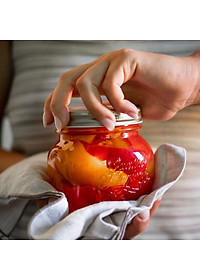 Hũ thủy tinh nắp vặn Bormioli Rocco Quattro Anfora 300ml – 500ml | Đựng mứt, bánh kẹo, đông trùng hạ thảo – Hàng Italy