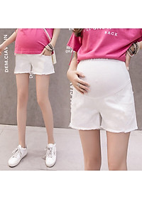 Quần sooc jean bầu trơn AZ02401