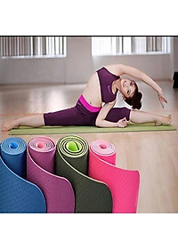 Thảm Tập YoGa TPE Cao Cấp 6 mm Loại Dày 2 Lớp GroFa - Chính Hãng