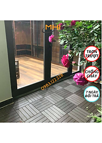 Miếng nhựa lót sàn uPVC cao cấp MHI-ECO, Tấm nhựa trải sàn trang trí ban công / sân vườn / sân thượng; lót sàn chống trơn trượt nhà tắm / bể bơi - Hàng Việt Nam chất lượng cao
