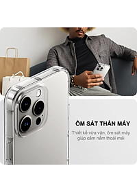 Ốp lưng chống sốc cho iPhone 15/ 15 Plus/ 15 Pro/ 15 Pro Max hiệu Likgus Crashproof - Thiết kế trong suốt, chống ố, giúp chống chịu mọi va đập - hàng nhập khẩu