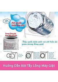 [Diệt Khuẩn] Bột Tẩy Vệ Sinh Lồng Máy Giặt KhoNCC Hàng Chính Hãng Diệt Khuẩn - Loại Mùi Hôi Máy và Đường Ống Xả Nước - KDHS-3158-BTVS