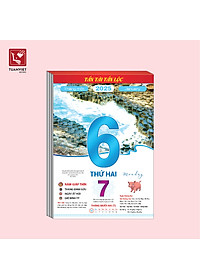 LỊCH BLOC 2025 TUANVIET BOOKS - Block lịch kích cỡ (24x35cm, 20.5x30.5cm, 17x24cm, 10x14.5cm) - Mẫu ngẫu nhiên