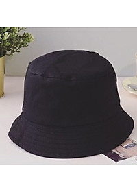 Mũ rộng vành trơn đơn giản dễ phối đồ, vành rộng chống nắng, chất liệu vải mềm mại, thoải mái - Hạnh Dương