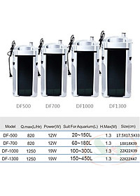 Lọc thùng Atman DF 500, 700, 1000, 1300 canister filter lọc ngoài bể cá tép thủy sinh