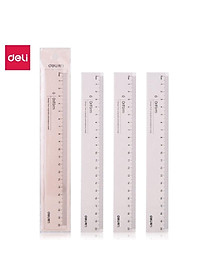Thước kẻ 20cm cao cấp Oriform Deli - trong suốt 79752