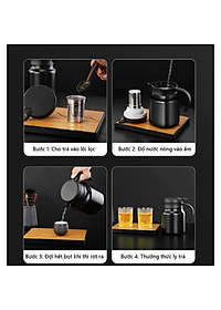 Bình pha trà, cà phê KG85S giữ nhiệt rất tốt có lõi lọc inox 316 cao cấp 1000ml - Hàng chính hãng