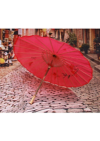 Dù cán gỗ Nhật Bản - Màu đỏ