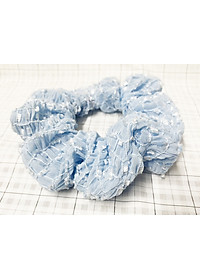 Cột tóc scrunchies thiêu mẫu mới màu xanh ngọc