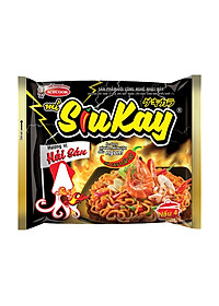 Thùng 24 Gói Mì Siukay Hải Sản (128g x 24 gói)