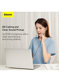 Tai nghe AUX 3.5mm Baseus Encok H19 Wired Earphone-Hàng Chính Hãng Baseus