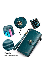 Ví Da Bò Cầm Tay Dáng Dài Thời Trang cao cấp Cho Nữ phong cách mới