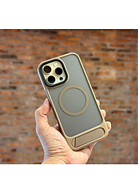 Ốp lưng cho iPhone 16 Pro , iPhone 16 Pro Max hiệu Likgus VALOR hỗ trợ sạc từ , lưng nhám viền màu có giá đỡ kim loại , chống sốc chống va dập thời trang cao cấp - Hàng chính hãng