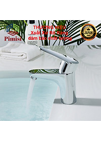 Vòi Lavabo Nóng Lạnh Pimisi PV-203C-1 Đồng Thau Mạ Xi Sáng Bóng, Dùng Cho Chậu Rửa Mặt 1 Lỗ Ở Phòng Tắm - Điều Chỉnh Nước Bằng Gật Gù Gắn Trên Bồn Chậu Rửa Treo Tường Hay Chậu Mặt Bàn Đá, Với Đầy Đủ Phụ Kiện Xi Phông Và Dây Cấp Nước | Hàng Chính Hãng