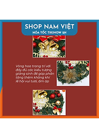 Vòng Hoa Nguyệt Quế Trang Trí Giáng Sinh