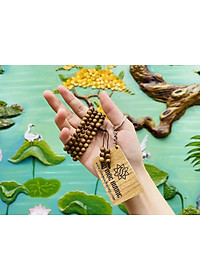 Vòng tay trầm hương tràng 108 hạt Tốc SƠN MỘC HƯƠNG tặng 1 mốc khóa SMH