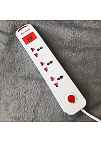 Ổ cắm Điện Quang ĐQ ESK 5W DBW103USB ( kiểu tàu siêu tốc ,3 lỗ 3 chấu, 2 USB, dây dài 5m)