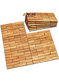 Vỉ Lót Sàn Ban Công Loại Dài 60cm Màu Vàng Thương Hiệu ANKAN Dùng Để Lót Ban Công Sân Vườn Sân Thượng Hành Lang Văn Phòng (1 Vỉ)