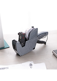 Máy bắn giá 8 số Deli, Ghi xám - 1 chiếc - E7504