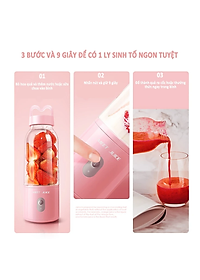 Máy xay sinh tố mini KGmeetjuice dễ sử dụng đa năng tiện lợi dung tích 500ml- Hàng chính hãng