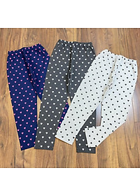 Quần thun dài, quần leggings ôm cho bé gái đi chơi đi học size 20-40kg chất cotton co giãn chuẩn form
