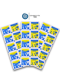 Combo 100 Bộ Giấy lau vệ sinh màn hình điện thoại, giấy lau bụi dán kính cường lực, 1 bộ 2 miếng khô và ướt - Hàng Chính Hãng