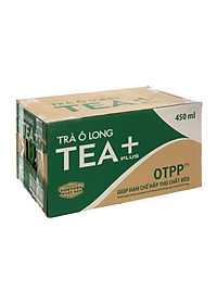 Thùng 24 Chai Trà Ô Long Tea+ Plus (450ml/Chai)