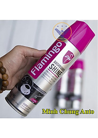 COMBO 2 bình xịt vệ sinh taplo, nhựa, da nội thất xe ô tô Flamingo hương cà phê 500ml