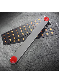 Bảng số điện thoại gắn taplo xe hơi, bảng số điện thoại ô tô, phone car, chất liệu metal cao cấp