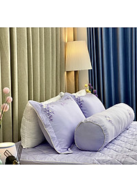 Bộ ga giường chần bông KBedding by Everon KMTS 104 Microtencel Tím (4 món)