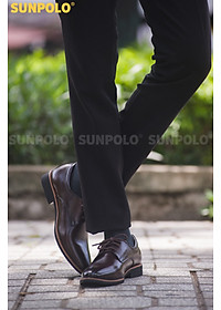 Giày Tây Nam Da Bò SUNPOLO SPH286 - Nâu Cafe, Nâu Bò