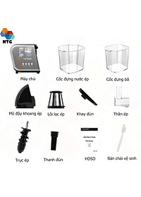 Máy Ép Chậm Ngang LUFVEBUT BP-800 hai tốc độ ép chậm biến đổi, dễ dàng vệ sinh, hàng chính hãng
