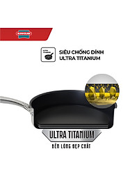 Chảo Inox 3 lớp Ultra Titanium Sunhouse STIM - Dùng cho mọi loại bếp - Hàng chính hãng